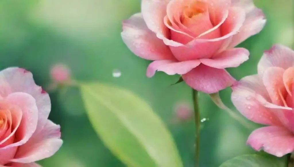 Un jardín onírico con pétalos vibrantes